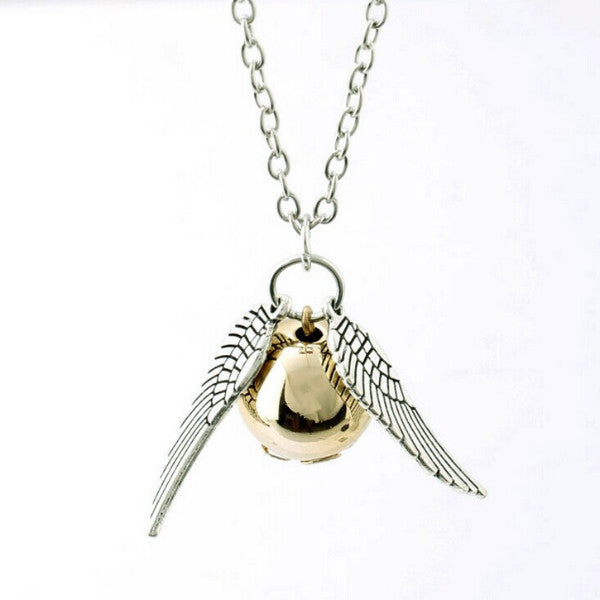 Harry Potter Style Golden Snitch Necklace