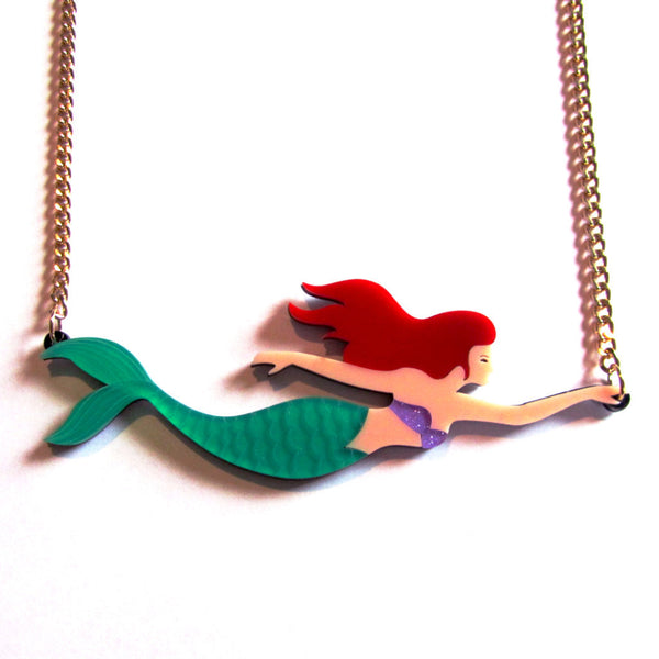 Mermaid necklace for little on sale girl