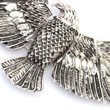 Statement Metal Eagle Necklace (Silver or Bronze)