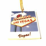 Las Vegas Welcome Sign Polaroid Acrylic Pendant